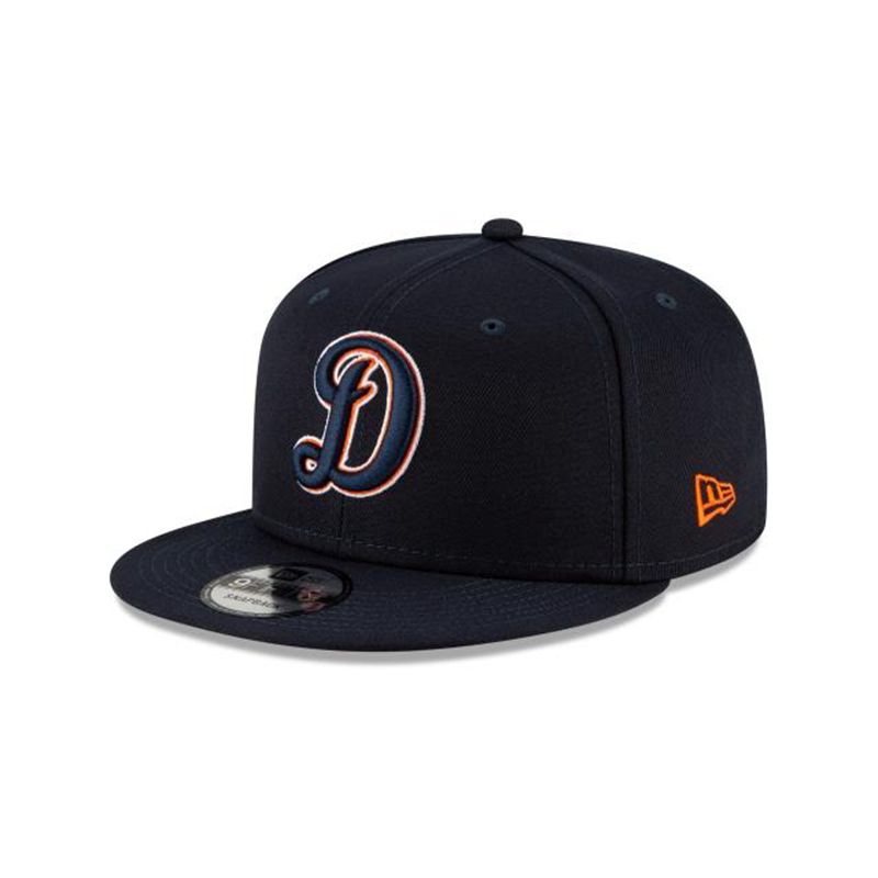 MLB Detroit Tigers Ligature 9Fifty Snapback (YHK7493) - Blue New Era Caps